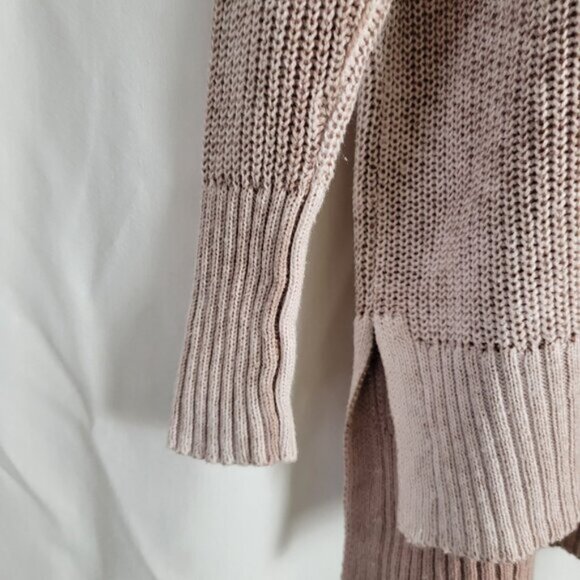 American Eagle Outfitters Hoodie Knit BOHO neutral Beige XS relaxed cozy slouchy - Picture 3 of 11